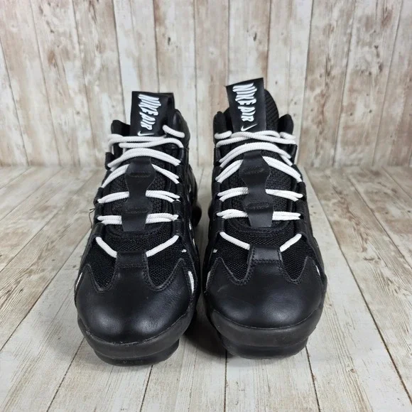 Nike Air Max More Uptempo Black Sneakers Athletic Shoes Size 8‎